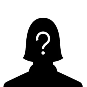 Anonym kvinna siluett profil med frågetecken